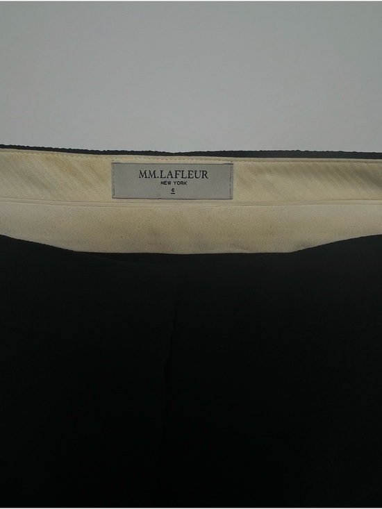 MM.LAFLEUR Dark Navy Wide Leg Pants Size 6 Career Office Workwear - Picture 4 of 10